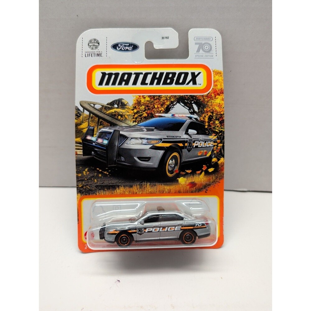 Matchbox 70 Years Ford Police Interceptor In Silver #23/100 New In Box